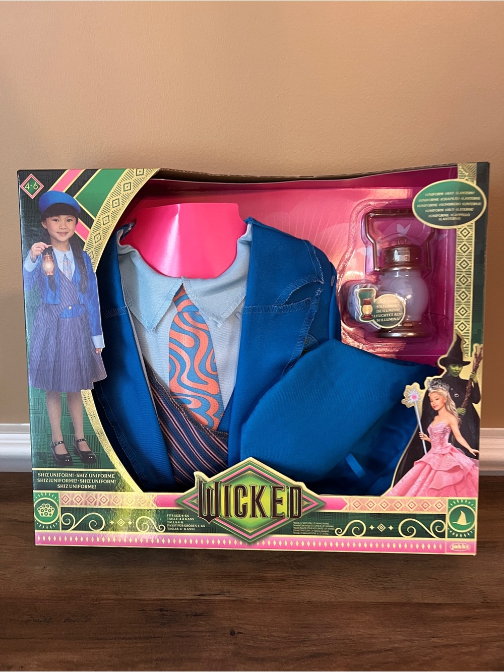 Wicked Deluxe Shiz University Uniform Costume 4–6X with Lantern